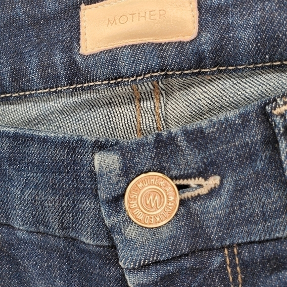 Mother Blue Jeans Looker Clean Sweep 26 (27)x29 Stretchy Skinny Ankle Distressed - Picture 10 of 16